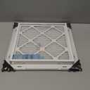Fits 14x14 Duct Opening | Steel Return Air Filter Grille by Handua [Removable Door] for 1-inch Filters | Vent Cover Grill | White | HVAC Cold Air Intake Grille | Out Dim: 16 5/8"W X 15 5/8"H