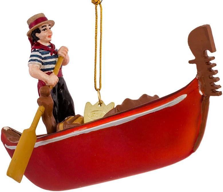 Kurt S. Adler Noble Gems 5-Inch Glass Gondola Ornament for Christmas