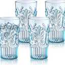 BELLAFORTE Shatterproof Plastic Tall Tumbler, Set of 4, 23oz - Unbreakable Drinking Glasses - Flower Beach Glasses Drinking for Gifting, Parties, Poolside, Home - Dishwasher Safe - BPA Free