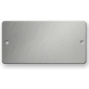 Stainless Steel Tags - 3 x 1-1/2 Rectangle - 316 Grade - .022 Thick