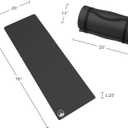 Foam Sleeping Pad for Camping - 1.25-Inch-Thick Waterproof Sleep Pad with Carry Straps for Cots, Tents, or Sleepovers by Wakeman Outdoors (Black)