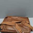 Faux Leather Messenger Bag for Men | 17-17.3 Inch Leather Mens Laptop Bag Leather Briefcasen Convertible Backpack 3 in 1 Computer Handbags Work Bag Shoulder Crossbody Bag Office | Vintage Brown