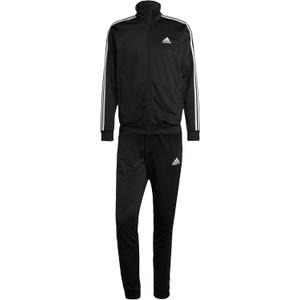 adidas Men's Basic 3-Stripes Tricot Track Suit (Small)
