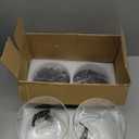 Glass Laundry Detergent Dispenser, 128 oz / 3.5L Fabric Softener Dispenser for Laundry Room Organization, Detergent Holder with Plastic Spigot (Black, 2 Pack)