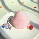 2 x Taba Squishy, Strawberry,Kawaii Squishies PVC Toys,Stress Relieving Fur Ball OPP Packaging Gifts|Squishy Fidget Toys for Anxiety&Relaxation|Perfect Desk Accessory for Adults (Pink(1 Pack))