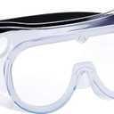 YunTuo 1 pack Safety Goggles, Adjustable,Lightweight Anti-Fog Protective Safety Glasses, Eye Protection, White