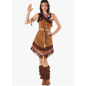 fun shack Native American Costume for Women, Warrior Princess Costume Large