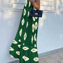 PRETTYGARDEN Women's 2026 Summer One Shoulder Maxi Dress Printed Flowy Boho Long Sundresses Spring Beach Vacation Clothes (M)