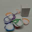 Gejoy Foldable Flying Disc Fans Bulk with Bags 9.8 Inch DIY Sublimation Handheld Cooling Fan Beach Flying Disc for Summer Outdoor Games Activities Birthday Wedding Party Favors (Colorful)