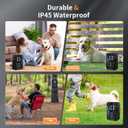 Dog Bark Deterrent Devices, Automatic Anti Barking Device with 4 Ultrasonic Transmitters Long Range 50FT, 3 Mode Rechargble Barking Control Devices, Effective Stop Bark Box Outdoor & Indoor