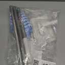 Snap Grip Mini Mop,Convenient Cloth Changing Mini Mop,Retractable Gap Dust Cleaner Flat Mops with Locking Head &Sweeping Cloths,1mop + 5random Color Rags (White)