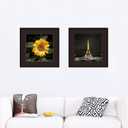 SKAOTUS 18x18 Picture Frame Black Solid Wood for Black Mat 14x14 Wall Mounting Square Poster Frames