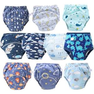 Training Pants for Boys Girls, Absorbent Potty Training Underwear, Toddlers Waterproof Underwear 10 pcs, S