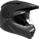 Westt Dual Sport Motorcycle Helmet Off-Road Helmets for Adults, Dual Visor Motorcycle Helmet - Full Face ATV UTV Helmet Dirt Bike Motocross Helmets DOT Approved (M (22.44-22.83 in), Matt black)