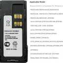 3000mAh PMNN4409 PMNN4409AR PMNN4544A APX4000 PMNN4491BR PMNN4491 PMNN4493A 7.4V Li-ion Two-Way Radio High-Capacity Battery Replacement for Motorola XPR3300 XPR3500 XPR7350 XPR7550 +Belt Clip