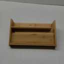 Spice Rack Kitchen Cabinet Organizer- 3 Tier Bamboo Expandable Display Shelf Yellow