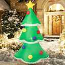 4FT Christmas Inflatable Outdoor Patio Decoration, LED Snowman with Warm White Light, Weather Resistant PVC Material, Suitable for Patio, Garden, Home, Party Decoration (Tree)
