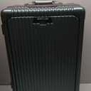 MRPLUM Front Pocket Carry On Luggage, Aluminum Frame PC Hardside Spinner Wheel Suitcase with TSA Lock,Cup Holder,Phone Holder&USB Charging Port,Dark Green(1 Piece)