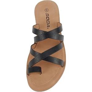 Soda Sandles Size 8 Black