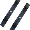 2PCS 3-N-1 Blades Fit for 42 inch Lawn Mower Blades Compatible with John Deere 102 125 135 D100 D105 D120 D130 LA100 LA105 LA110 Tractor Replace OE GX22151 GY20850 50-3231 AM137333 AM137328