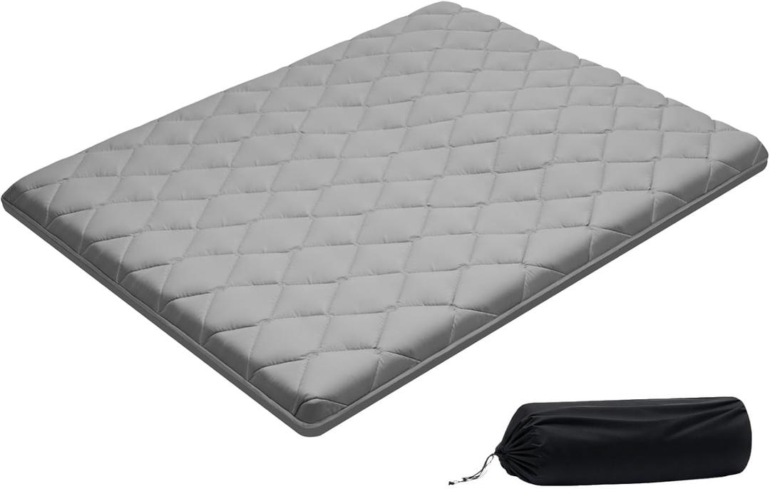 VEVOR Japanese Floor Mattress, Futon Mattress, 100% High Density Comfortable Foam, Foldable Tatami Mat with Storage Bag, Sleeping Pad for Camping Dormitory Yoga