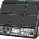 PD708 Sample Pad Sampling Drum Pad Electronic Tabletop Digital Drum Set for Drummer Live Performance, 1000 Built-in Sounds, 32 GB Storage, Onboard FX, Customizable LEDs