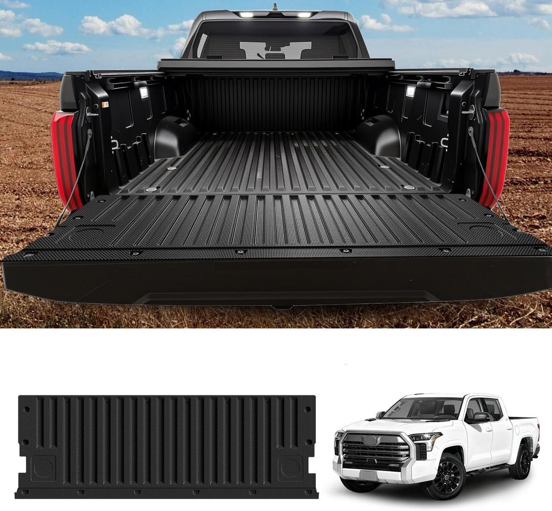 LASFIT Tailgate Mat for Toyota Tundra 2022-2026 (Not Fit Drop-in Liners), All Weather Truck Tailgate Liner for Tundra TPE Tailgate Protector Liner Tundra 2022 2023 2024 2025 2026 Accessories, Black
