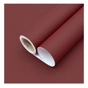 Yancorp 16"x394" Matte Red Contact Papaer Peel and Stick Wallpaper Vinyl Wrap Countertop Wallpapers Waterproof for Cabinets Drawers Bedroom Kitchen Self-Adhesive Wallpaper