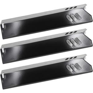 Hongso Porcelain Heat Plates for Uniflame GBC1134W, GBC1134WRS, GBC1030W, GBC1030WRS, GBC1030WRS-C, GBC1305W-U, Grill Replacement Parts for Backyard GBC1690W, Revoace GBC1793W Gas Models, 3-Pack