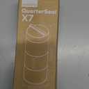 ANKOMN QuarterSeal X7 Airtight Modular Coffee Canister  Single Dose Coffee Bean Storage & Travel Coffee Container - with UV-Protection for Backpacking or Camping - On-the-Go Coffee Accessories (3 compartments, Smoke)