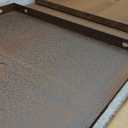 28" Extra Tall Cor Ten Planter, 14x14 Inch Large Weathering Steel Planter Box for Indoor & Outdoor Plants, with Drainage Holes & Internal Divider, Heavy Duty Rusted Metal Flower Pot for Patio, Garden (Rusty)