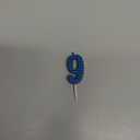 Papyrus Number 9 Birthday Candle, Blue Stripes (1-Count) (Large)