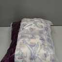 jinchan Linen Curtains for Living Room & Bedroom - Blue Damask Patterned 108 Inch Long Light Filtering Vintage Drapes with Grommet Window Treatments - 2 Panels Set