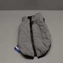 Gooby Fashion Vest Dog Jacket - Gray, X-Large - Warm Zip Up Bomber Vest with Dual D Ring Leash - Winter Water Resistant Small Dog Sweater (X-Large chest (~20.5"))