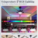 Fanbulous 60 Inch Smart Ceiling Fan with Light and Remote, Alexa Compatible