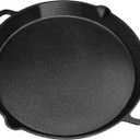 BUCABUCA Pre-Seasoned Cast iron Skillet,Frying Pan,Chef's Pan,Large Skillet,Cast Iron Camping Pan (17 inch)