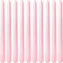 10 Inch Baby-Pink Taper Candles for Home Decoration, 10 Pack Unscented Candlesticks for Dinner Wedding Party, Smokeless and Dripless Candle Sticks