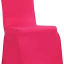Dimatic 10 PCS Magenta Spandex Chair Covers Dining Room Stretch Chair Covers Protector for Living Room Banquet Wedding Party Dining Decoration (Magenta)