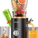 Juicer Machines, Cold Press Juicer with 5.8" Wide Feed Chute, 300W Slow Masticating Juicer for Whole Fruits & Vegetables, High Juice Yield, Easy to Clean, BPA Free Juice Extractor Machine