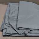 KAKIJUMN 6 Piece Queen Sheets Set, Rayon Derived from Bamboo Blend, Dusty Blue