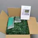 Artificial Grass Wall Panels Backdrop,10"x 10"(20Pcs) Faux Boxwood Panels for Outdoor Indoor Green Wall Decor,Party Wedding Garden Fence Decorations