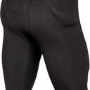 CHAMPRO Men's Standard Safety Practice Football Pants with Pads. Black Medium