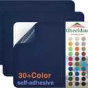 Gheeidau Canvas Repair Patch 911 Inch 3Pcs Waterproof Self-Adhesive Fabric Repair Patch for Tents,Boat Cover,Pop Up Canopy,Patio,Bags,Car Seats,Sofas,Furniture Cover(Navy)