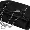 Punching Bag for Man Women Kids, Indoor/Garden Boxing Bag Unfilled Heavy Bag Set with Punching Gloves, Chain, Ceiling Hook for MMA, Kickboxing, Muay Thai, Karate, Taekwondo (4ft, Black)