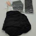 6 Pcs Renaissance Costume Women, Medieval Dress for Women Fairy Costumes Elf Viking Dress for Halloween Ren Faire (XX-Large, Black)