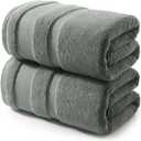 REDKISS 100% Cotton Bath Towels Set of 2, Extra Large Bath Sheets 35 X 70 Inches, Super Soft, Highly Absorbent & Quick Dry Shower Towels for Bathroom, Gym, Spa, Pool & Hotel, Sage Green