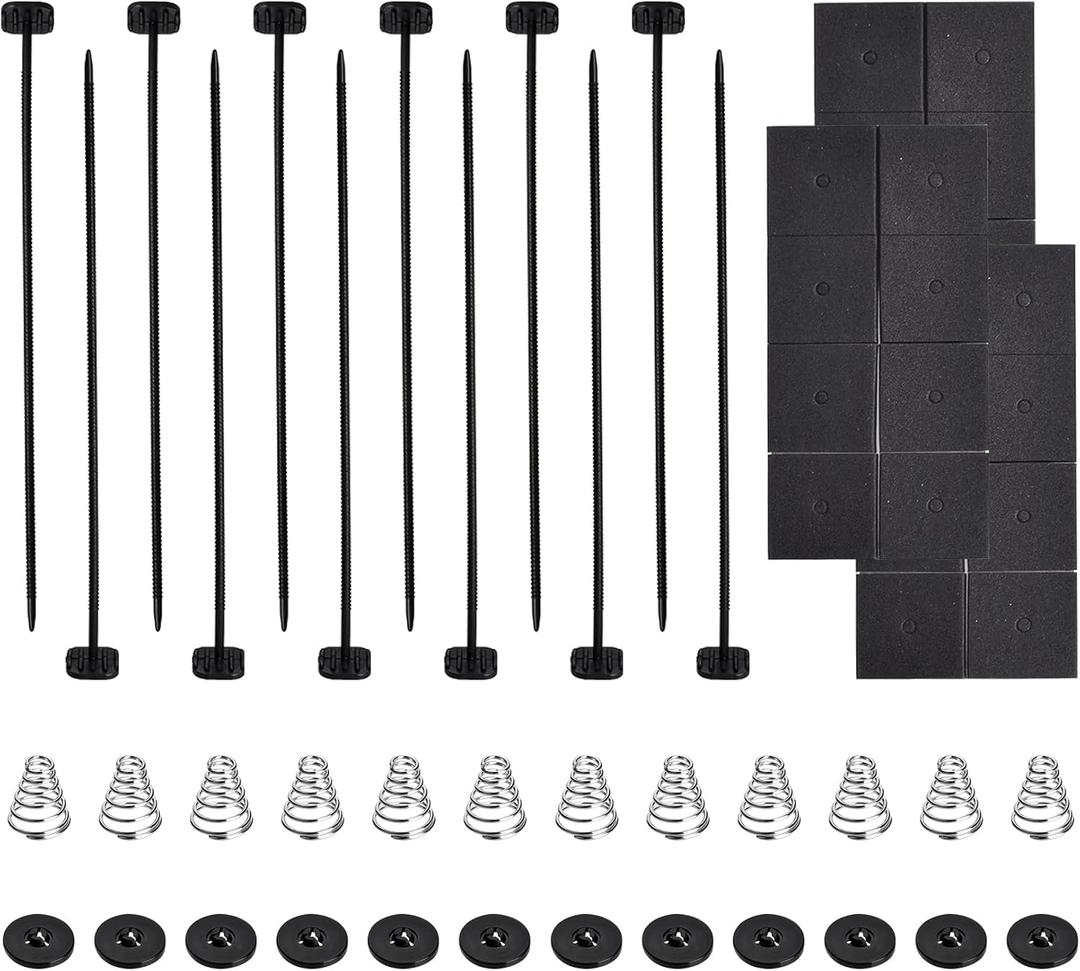 Fan Mounting Kit, Electric Mount Hold Down for Cooling Fan Transmission Cooler Radiator Fan Kit, Radiator Fan Zip Ties Clips Mounting Kit Universal for Most Car Vehicles (3PCS)