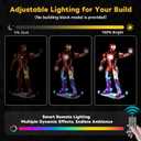 Kyglaring Light Kit Compatible with Lego Iron Man Mark 3 Collectors' Edition 76344 Building Set, Upgraded Remote Control, Lights Only, No Model, Remote Version