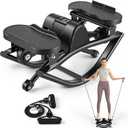 The Rock Stepper Side to Side, U-Shaped Low-Impact Mini Stepper, Quiet Lateral Rocking Step Machine, Compact Stair Stepper for Home Workout & Leg Glut