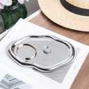 Lynagert Cloud Trinket Dish, Chubby Jewelry Tray, Ceramic Jewelry Ring Trinket Dish for Rings Earrings Necklace Organizer, Mother's Day Thanksgiving Christmas Birthday Bridesmaid Gifts (Silver)